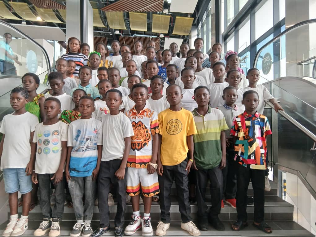 Children and youth from the church community